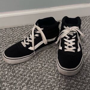 Vans Black and White High-Top Sneakers